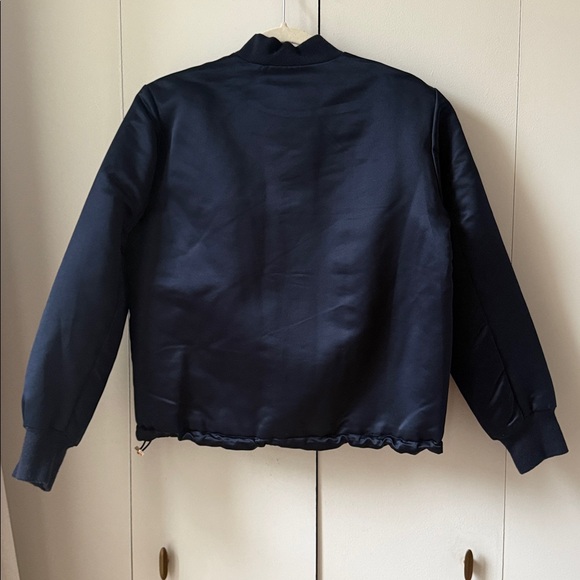 Topshop Midnight Blue Bomber Jacket - Picture 6 of 6